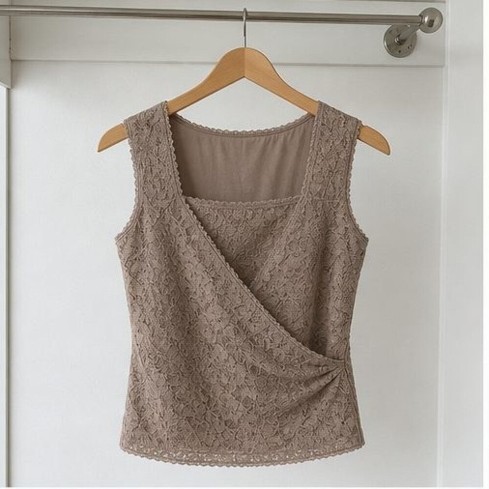 Taupe Puff Sleeve Top